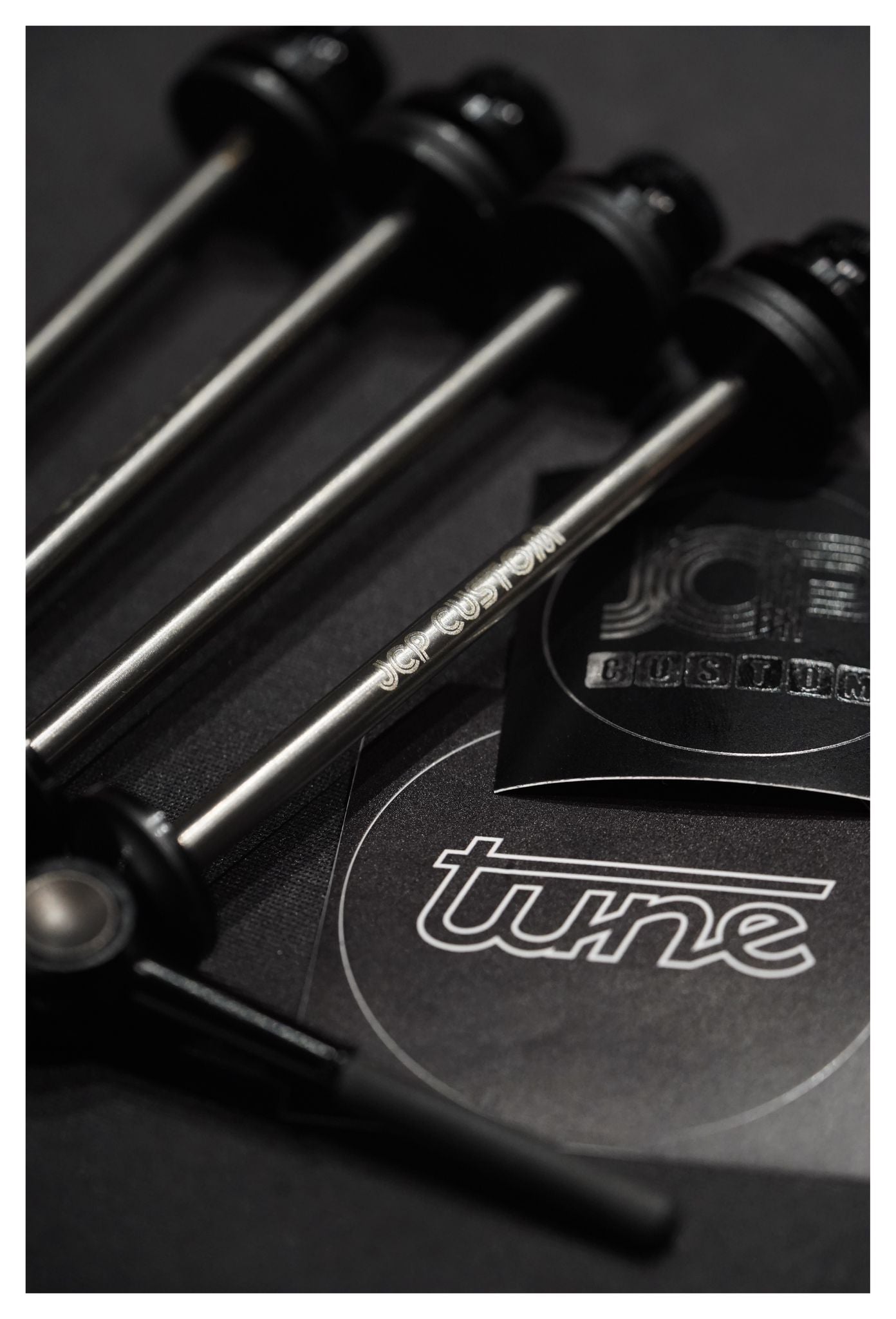 JCP Custom Tune Front Wheel Quick Release for Brompton (Black)