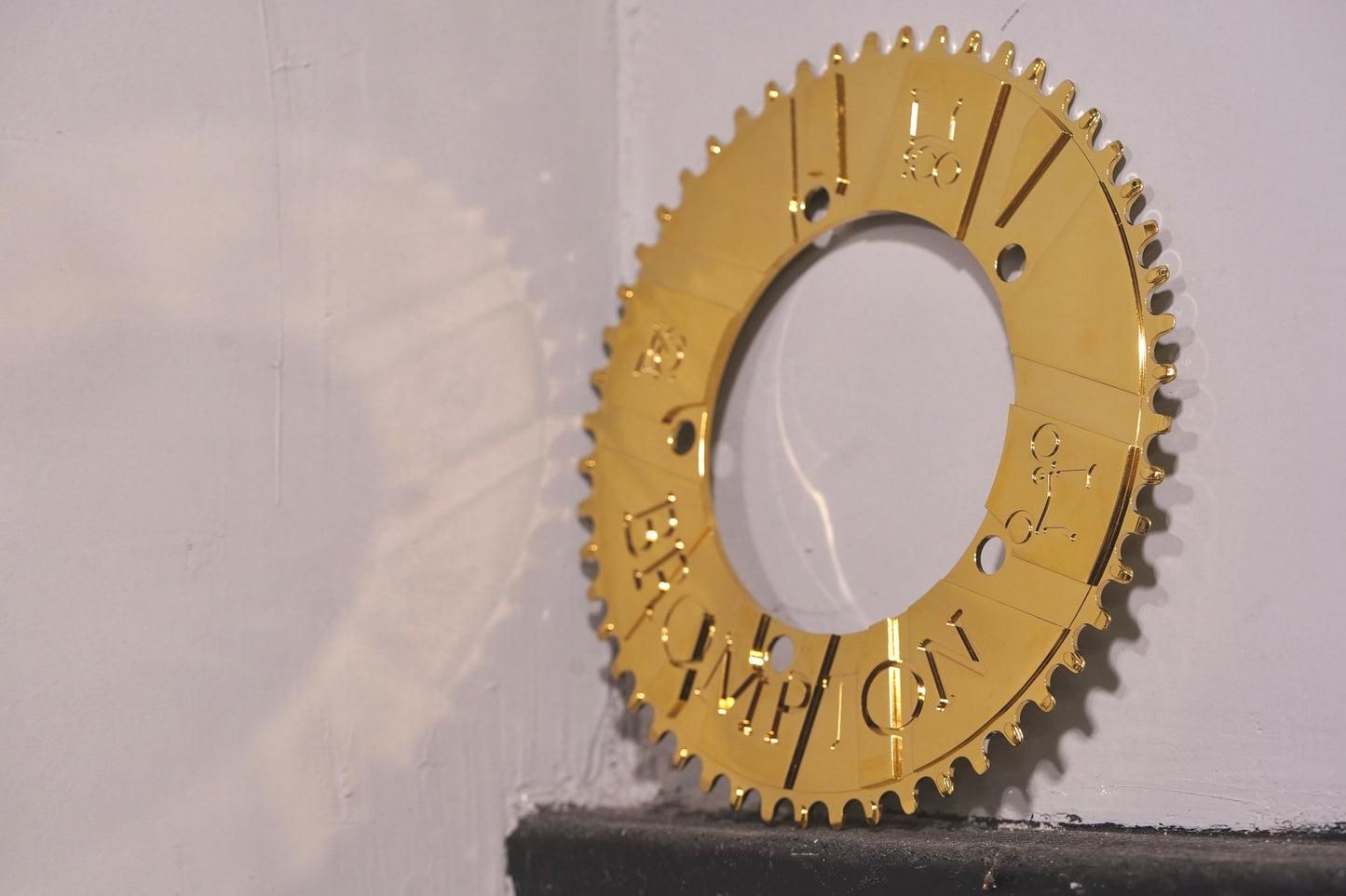 BESPOKE Brompton Flag Chainring (Titanium Gold) (Narrow Wide)