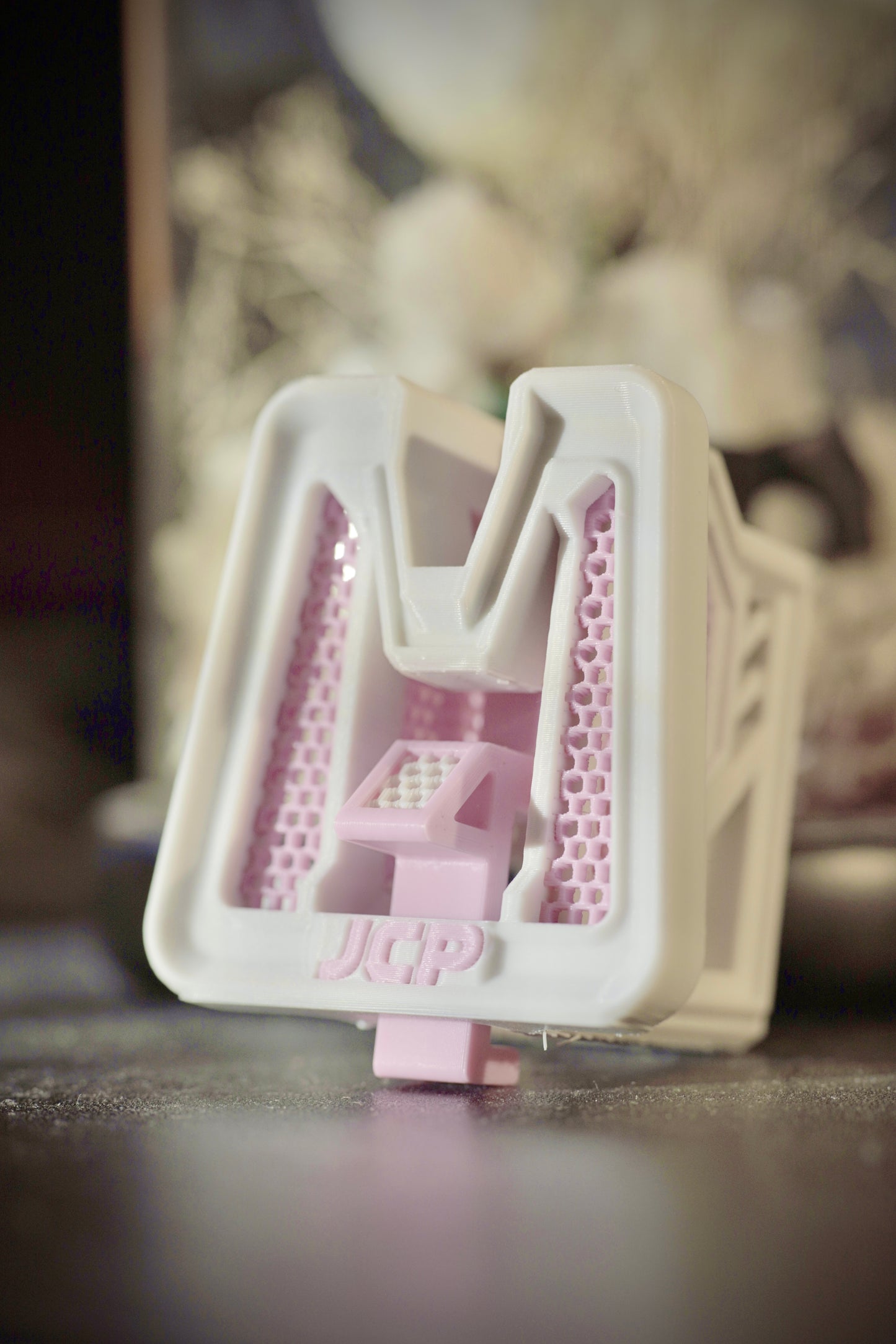 JCP Custom Brompton Carrier Block(Pink + White)