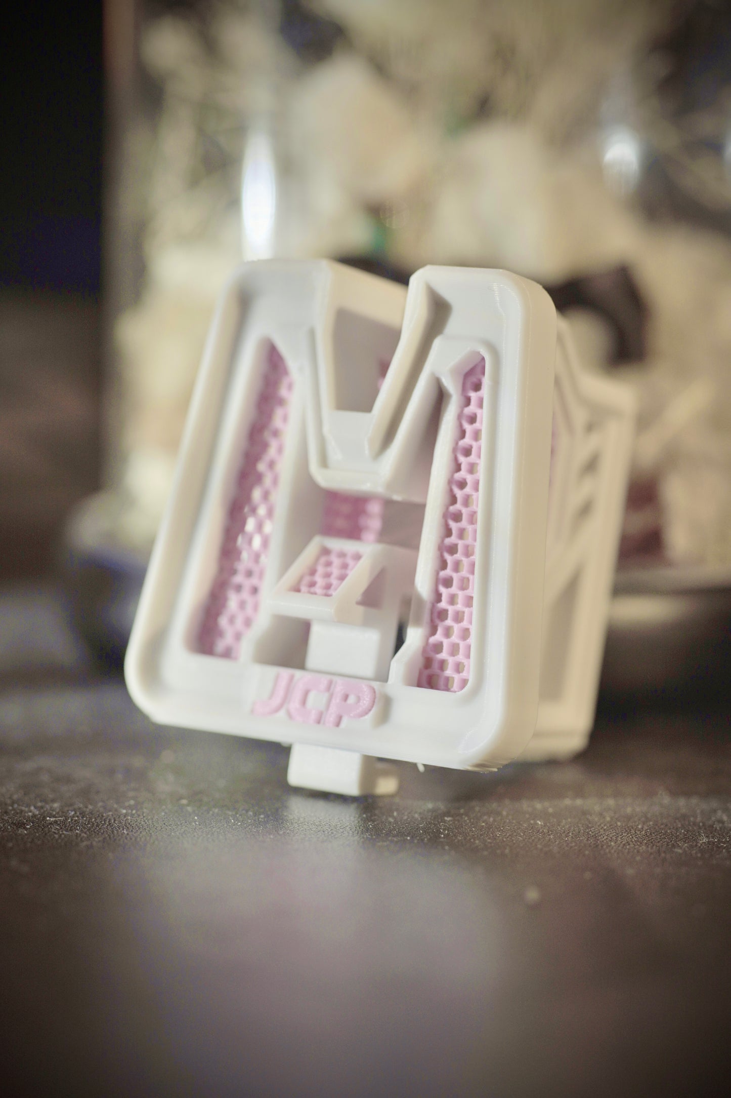 JCP Custom Brompton Carrier Block(Pink + White)