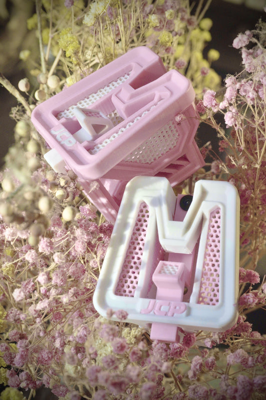 JCP Custom Brompton Carrier Block(Pink + White)