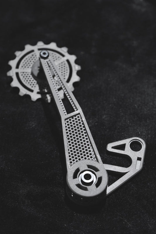 JCP Custom 3D Printed Titanium Tensioner for Multi-Speed Brompton