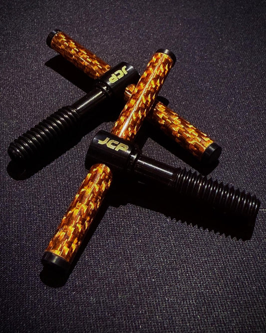 JCP Custom Titanium x Carbon Hinge Clamp Lever (T Line) (Black Titanium Axle + Ceratech Bronze)