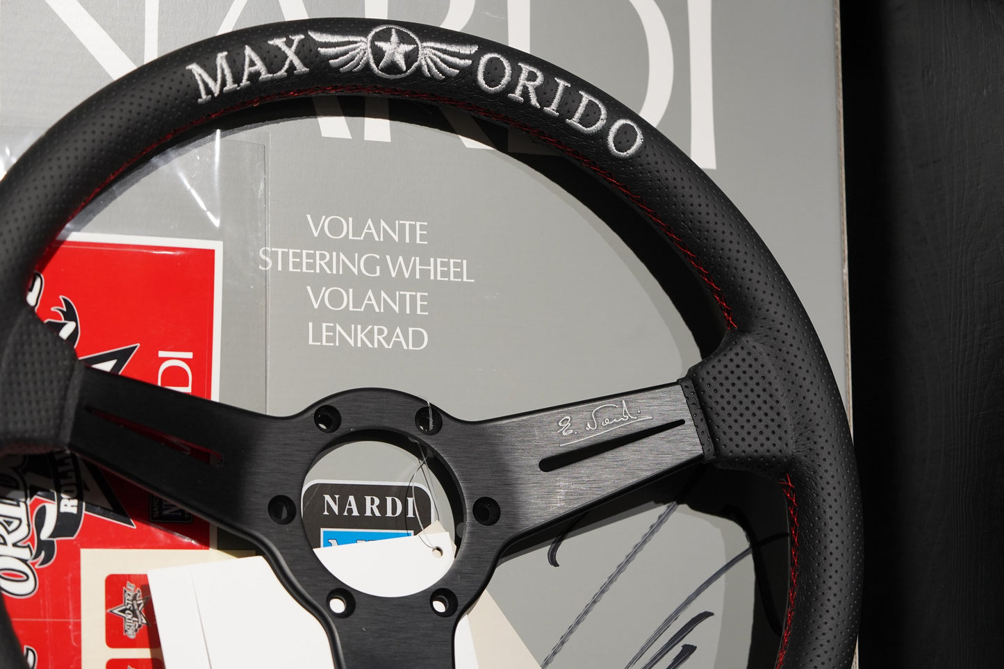 " MAX ORIDO x NARDI " Steering Wheel